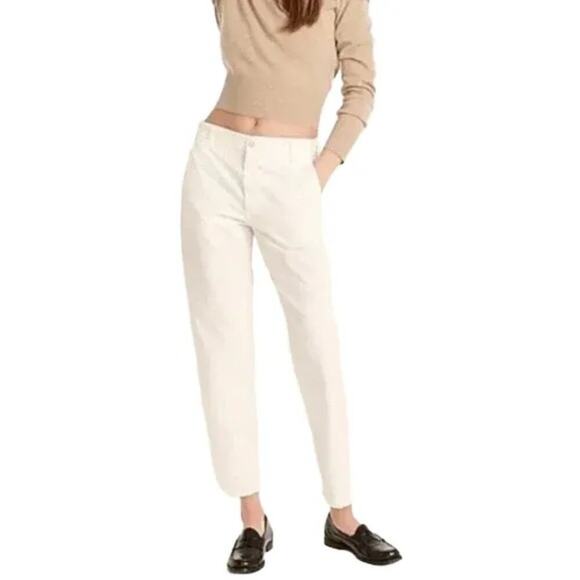 NEW J.CREW Slouchy Boyfriend Chino Pants in Ecru  Flat front  SZ 10 - Picture 11 of 11
